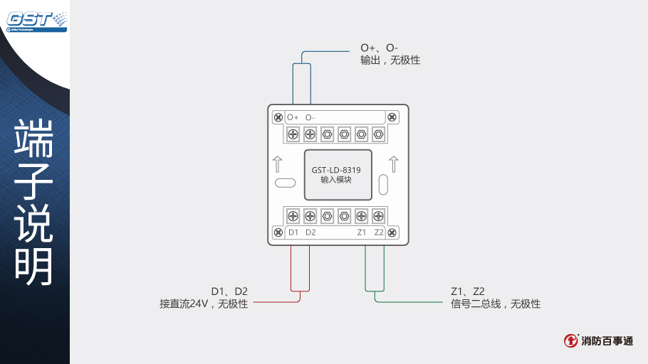 海灣GST-LD-8319輸入模塊接線