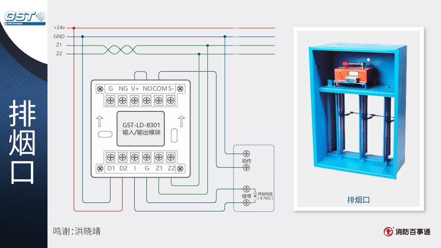 GST-LD-8301輸入/輸出模塊接排煙口